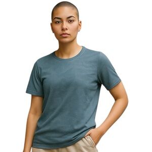 Lululemon Women's Silver Drop Alpine‎ White  Camo Short Sleeve T-Shirt